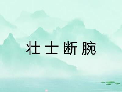 壮士断腕