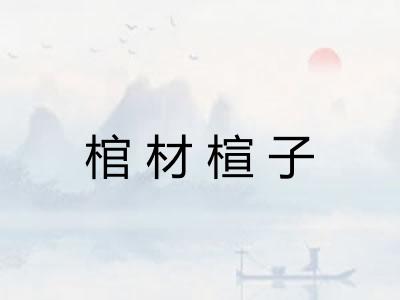 棺材楦子
