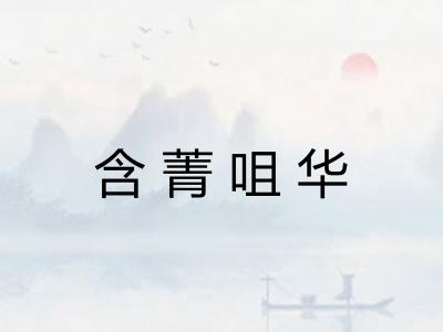 含菁咀华