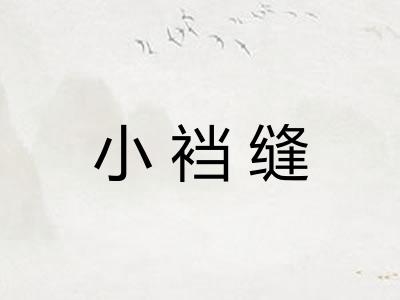 小裆缝