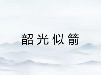 韶光似箭