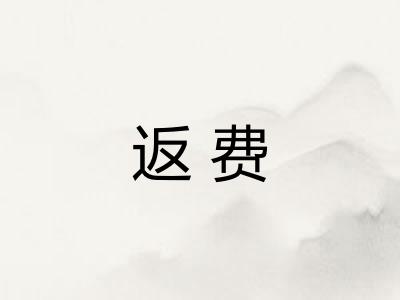返费