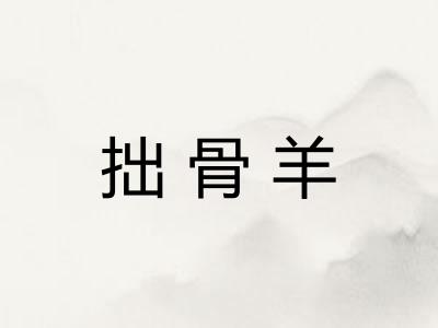拙骨羊