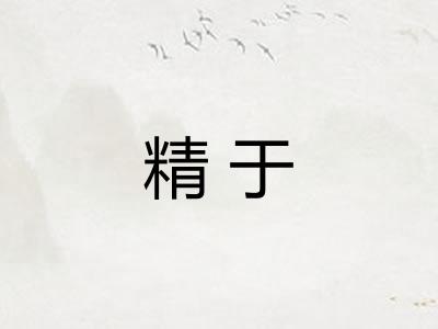精于