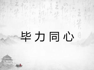 毕力同心