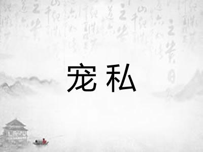 宠私
