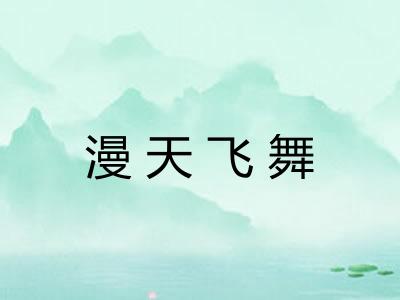 漫天飞舞