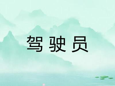 驾驶员