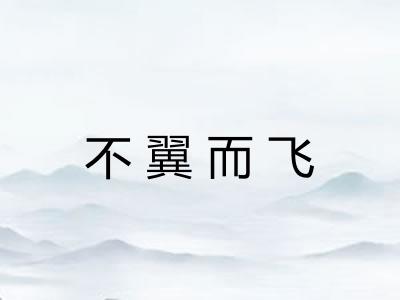 不翼而飞