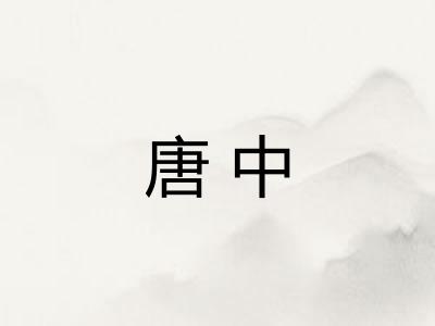 唐中
