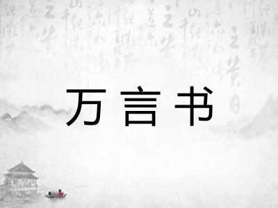 万言书