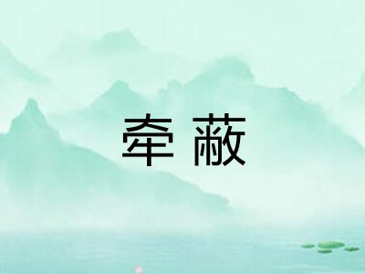 牵蔽