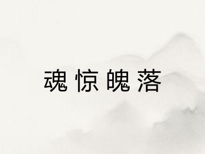 魂惊魄落
