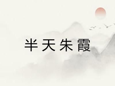 半天朱霞