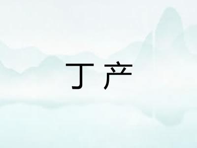 丁产