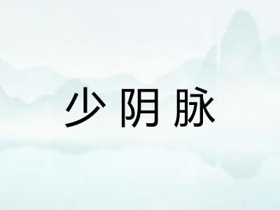 少阴脉