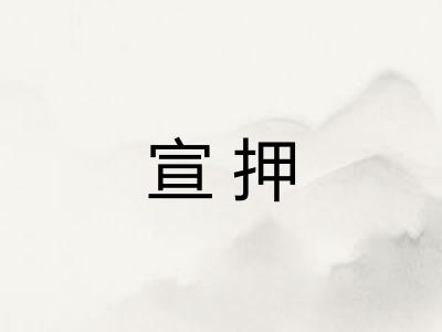 宣押