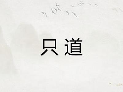 只道