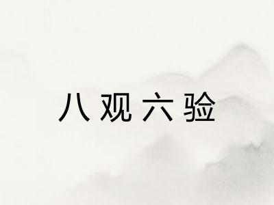 八观六验