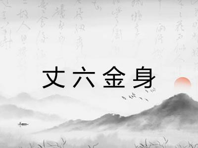 丈六金身