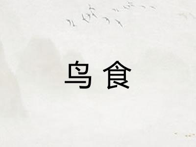 鸟食