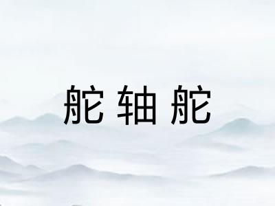 舵轴舵