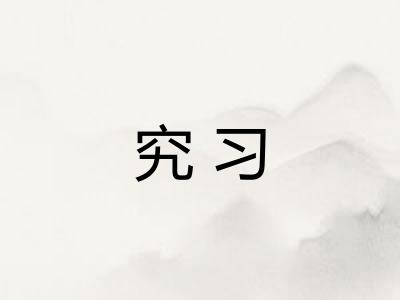 究习