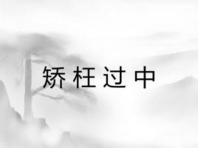矫枉过中