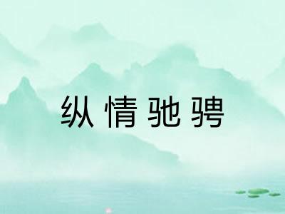 纵情驰骋