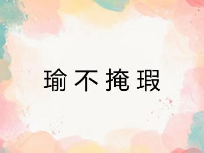 瑜不掩瑕