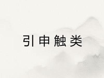 引申触类