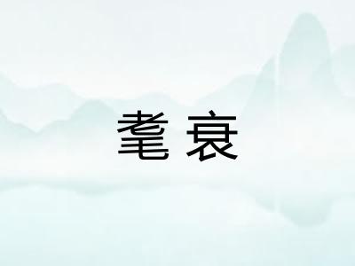 耄衰
