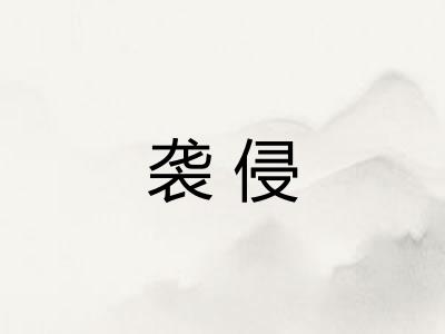 袭侵