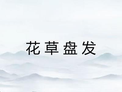 花草盘发