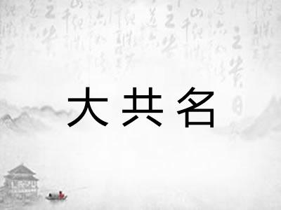 大共名