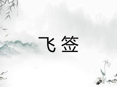 飞签