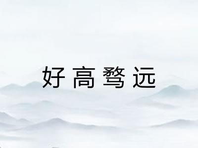 好高骛远