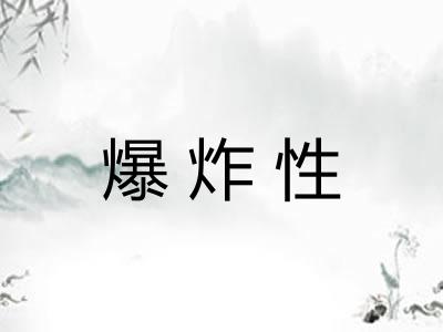 爆炸性
