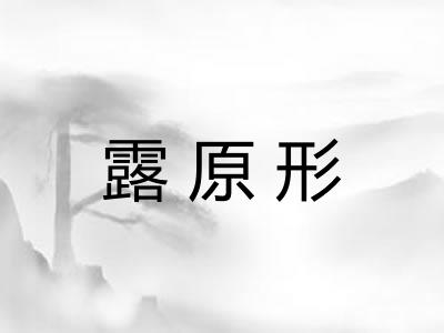 露原形