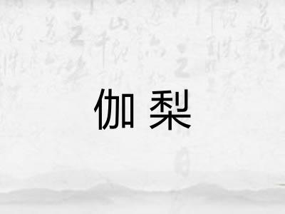 伽梨