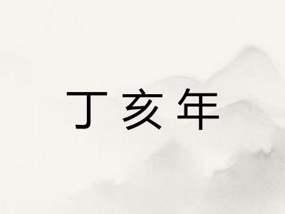 丁亥年