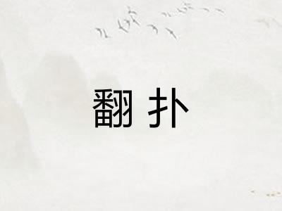 翻扑