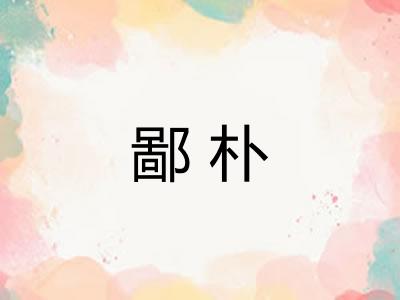鄙朴