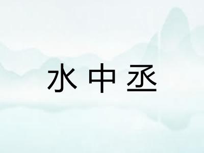 水中丞