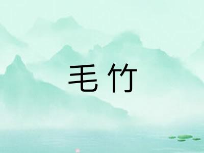 毛竹