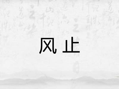 风止