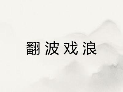 翻波戏浪