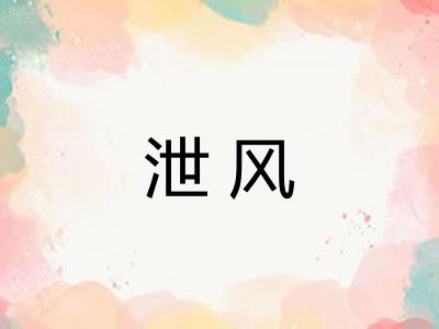 泄风