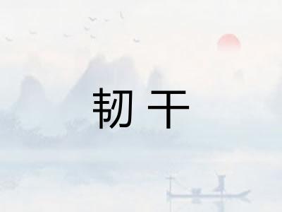韧干
