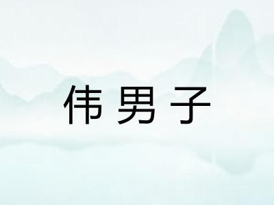 伟男子